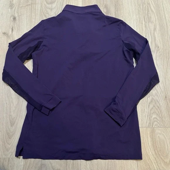 The Tailored Sportsman 1/4 Zip Sun Shirt Long Sleeve IceFil Mesh Riding M EUC - Picture 8 of 8